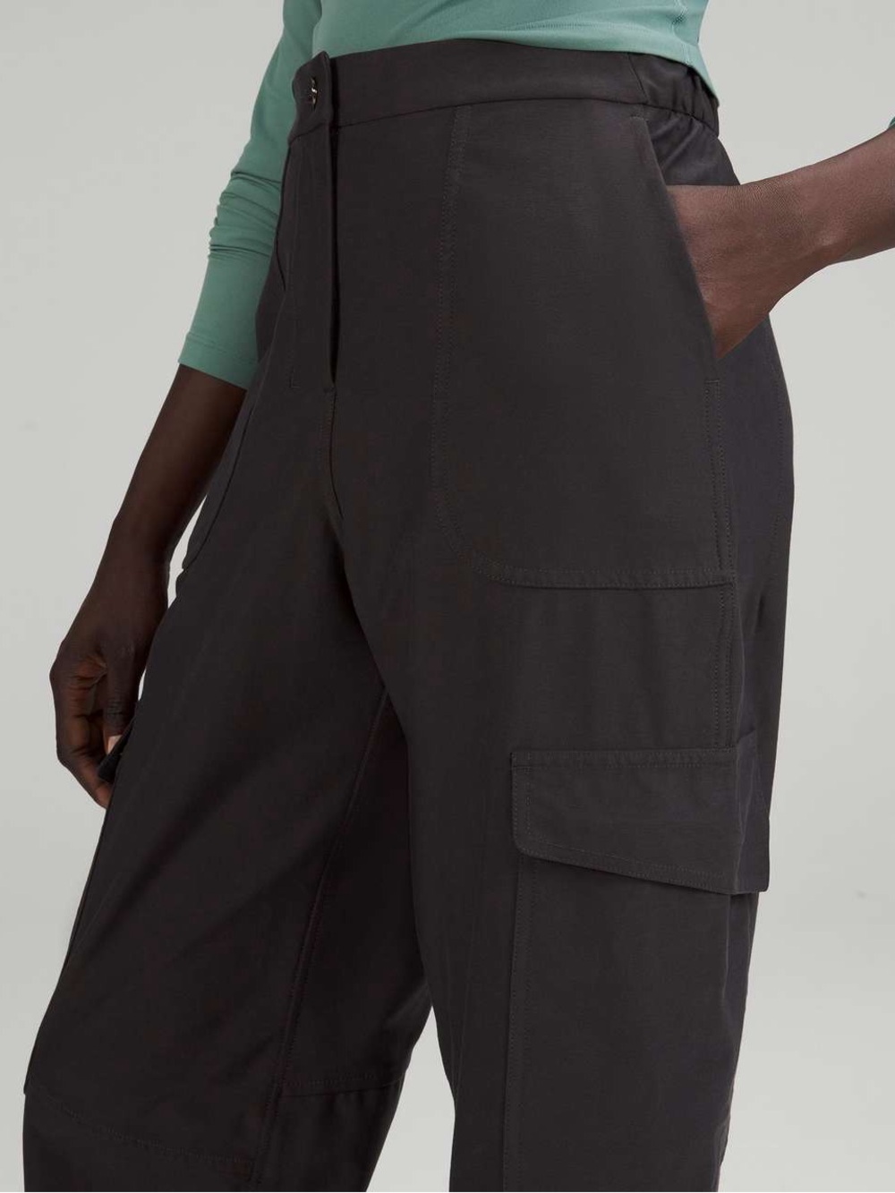 Lululemon Light Utilitech Cargo Pocket High-Rise Pant Grey Barrel 26 Small